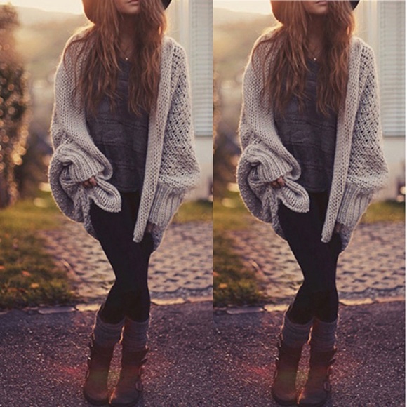 🍁 Mona Oversized Knit Cardigan Sweater - Picture 5 of 5